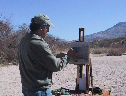 Lorenzo-Chavez-pastel-Catalina-Mountains-Arizona