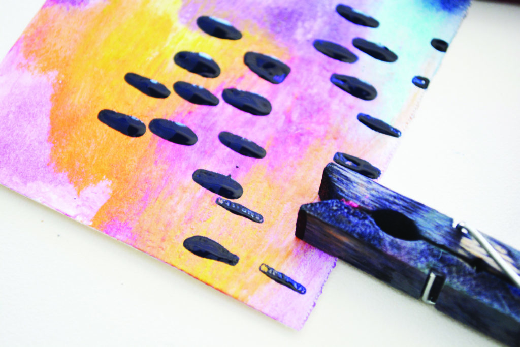 Common tools for mixed media--clothespins