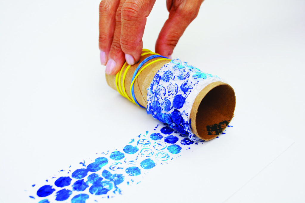 Common tools for mixed media--bubble wrap