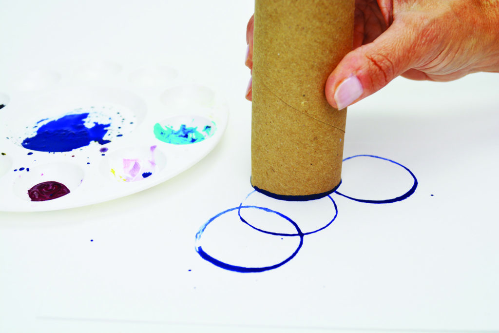 Common tools for mixed media--cardboard tubes