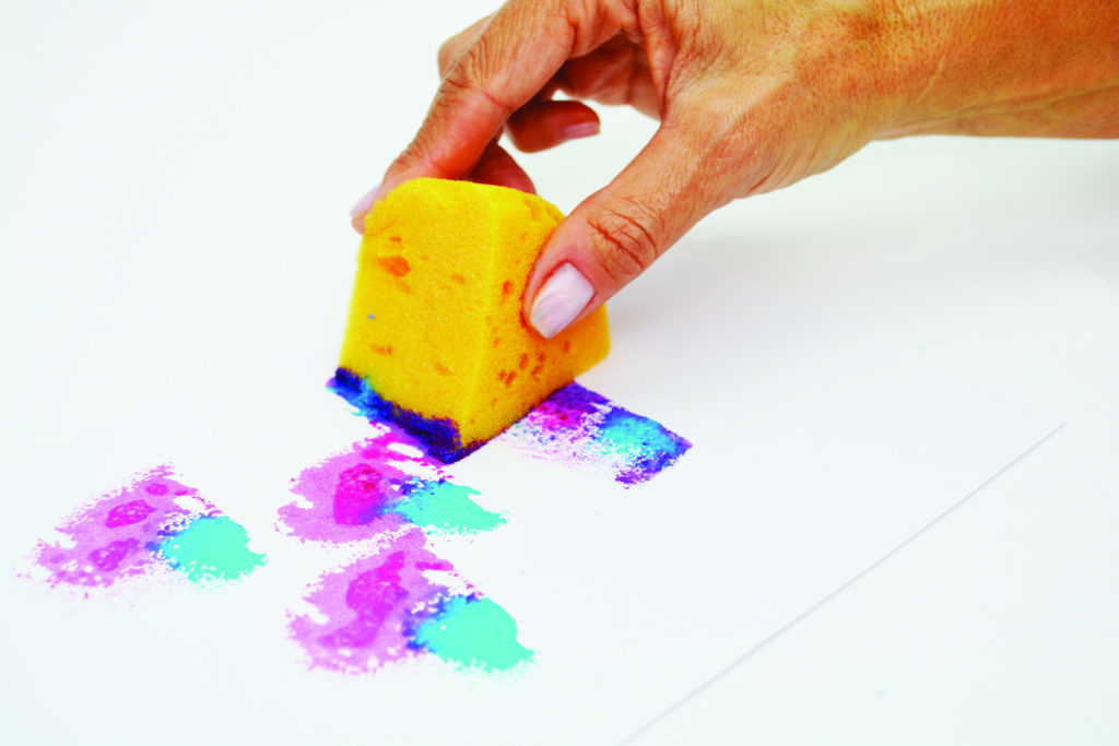 Common tools for mixed media--sponge